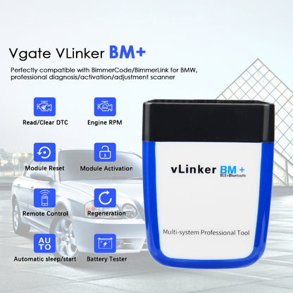 VLINKER BM+ V2.2 Bluetooth 4.0 Car OBD Fault Diagnosis Detector - Code Readers & Scan Tools by buy2fix | Online Shopping UK | buy2fix