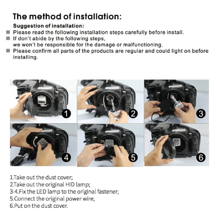 D Series D3S 35W 6000K 4500LM 2pcs/Box Car LED Headlight - LED Headlamps by buy2fix | Online Shopping UK | buy2fix