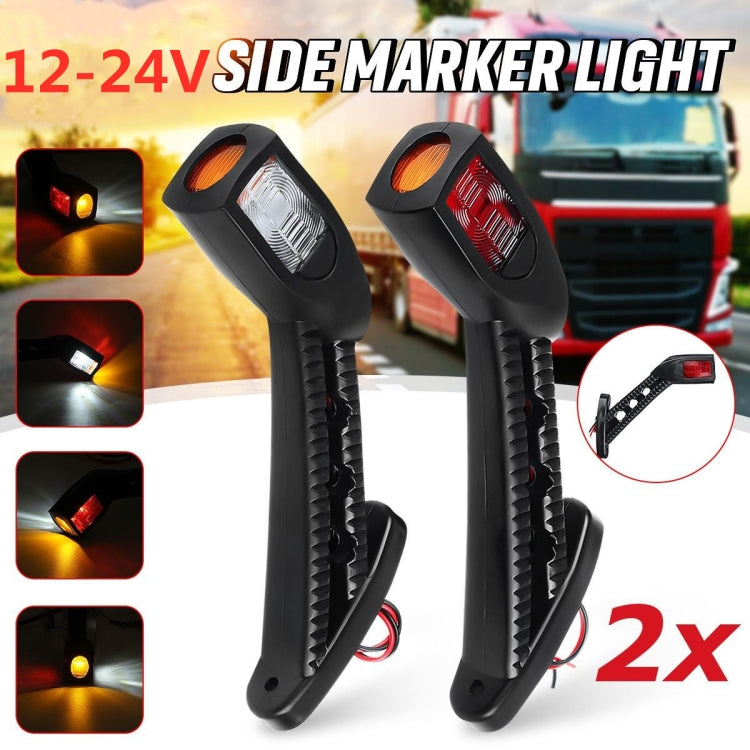 2pcs 12-24V Car / Truck LED Side Marker Indicator Lights Bulb Lamp - Clearance Lights by buy2fix | Online Shopping UK | buy2fix