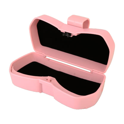 Car Multi-functional Glasses Case Sunglasses Storage Holder with Card Slot, Diamond Style (Pink) - Sunglasses & Glasses Clips by buy2fix | Online Shopping UK | buy2fix