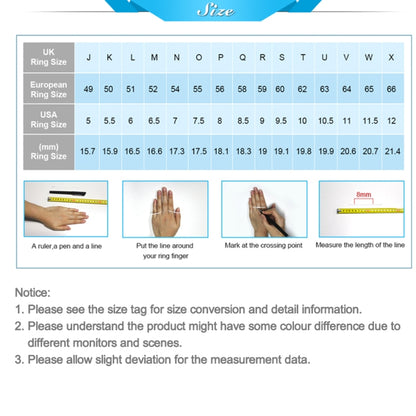 Smart Temperature Ring Stainless Steel Personalized Temperature Display Couple Ring, Size: 13(White) - Rings by buy2fix | Online Shopping UK | buy2fix