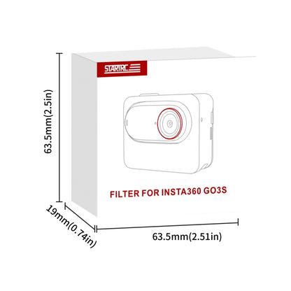 For Insta360 GO 3S STARTRC MCUV Camera Lens Filter (Black Red) - Len Accessories by STARTRC | Online Shopping UK | buy2fix