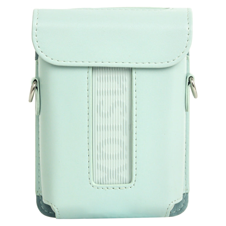 For FUJIFILM Instax mini Link 3 Full Body Leather Case Bag with Strap(Green) - Leather Bag by buy2fix | Online Shopping UK | buy2fix