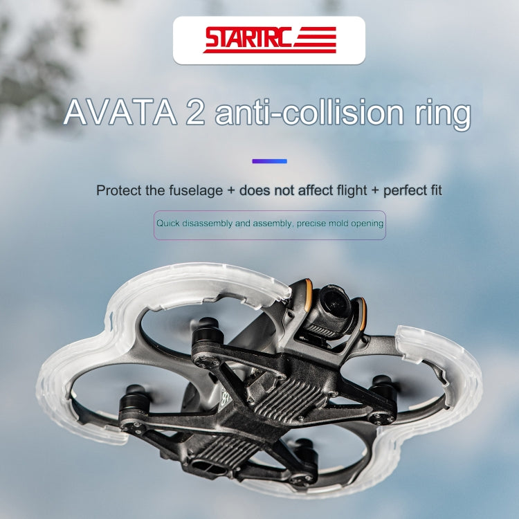 For DJI Avata 2 STARTRC Central Control TPU Protective Guard Anti-collision Ring Cover (Transparent) - Other by STARTRC | Online Shopping UK | buy2fix