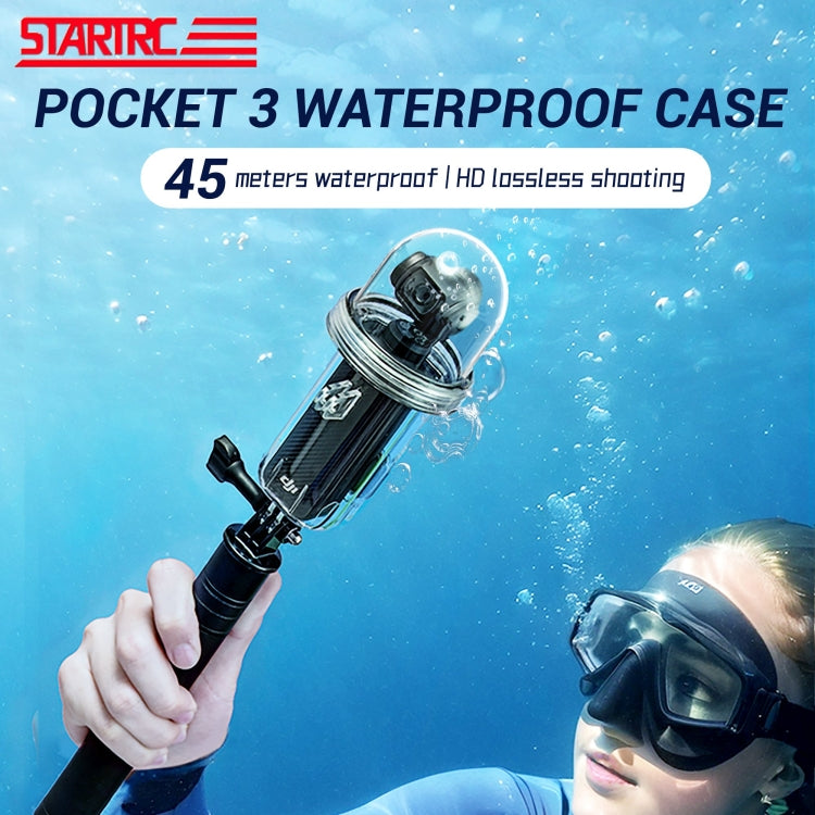 For DJI Osmo Pocket 3 STARTRC 45m / 147ft Underwater Waterproof Housing Diving Case (Transparent) - Case & Bags by STARTRC | Online Shopping UK | buy2fix