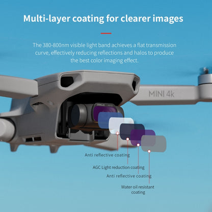 For DJI Mini 4K / Mini 2 SE / Mini 2 STARTRC 4 in 1 ND8 ND16 ND32 ND64 Lens Filter - Lens Filter by STARTRC | Online Shopping UK | buy2fix