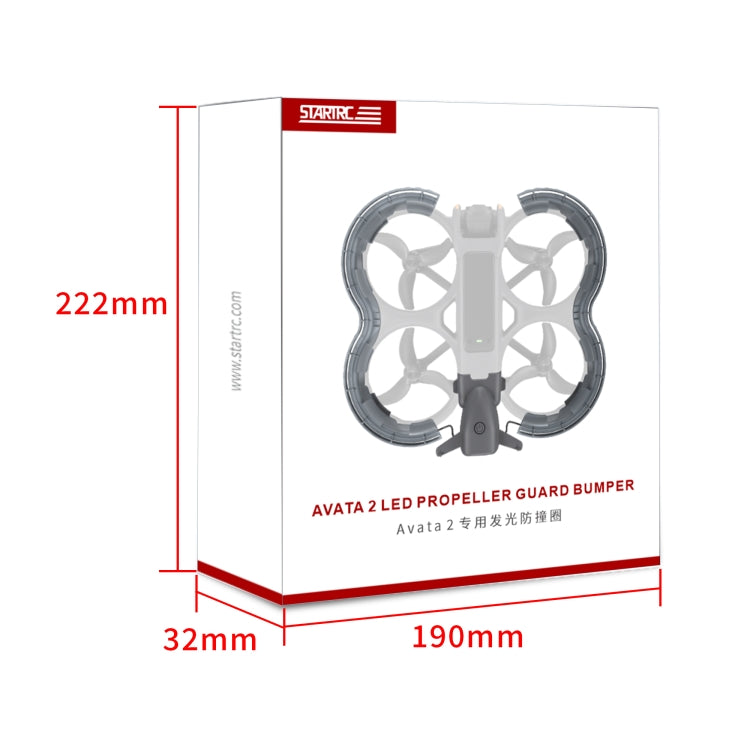 For DJI Avata 2 STARTRC Drone LED Propeller Protective Guard Anti-collision Ring (Transparent) - Others by STARTRC | Online Shopping UK | buy2fix