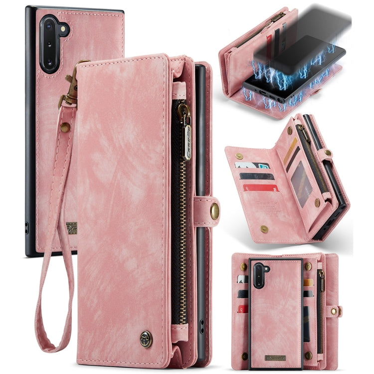 For Samsung Galaxy Note10 CaseMe-008 Detachable Multifunctional Flip Leather Phone Case(Pink) - Galaxy Phone Cases by CaseMe | Online Shopping UK | buy2fix