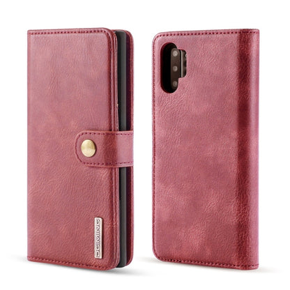 DG.MING Crazy Horse Texture Flip Detachable Magnetic Leather Case with Holder & Card Slots & Wallet for Samsung Galaxy Note 10+(Red) - Galaxy Phone Cases by DG.MING | Online Shopping UK | buy2fix