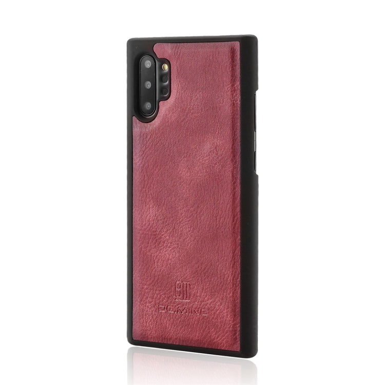 DG.MING Crazy Horse Texture Flip Detachable Magnetic Leather Case with Holder & Card Slots & Wallet for Samsung Galaxy Note 10+(Red) - Galaxy Phone Cases by DG.MING | Online Shopping UK | buy2fix