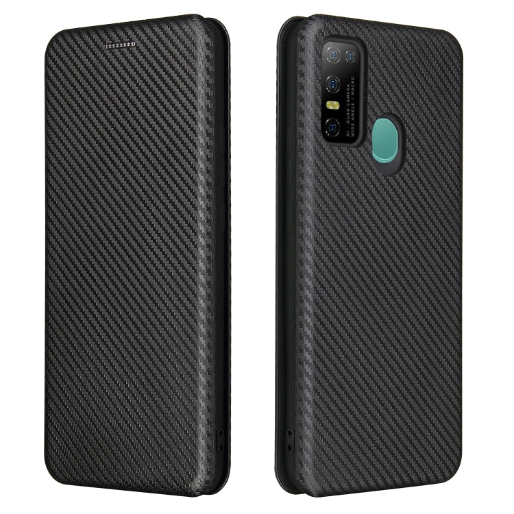 For DOOGEE N30 Carbon Fiber Texture Horizontal Flip TPU + PC + PU Leather Case with Card Slot(Black) - More Brand by buy2fix | Online Shopping UK | buy2fix