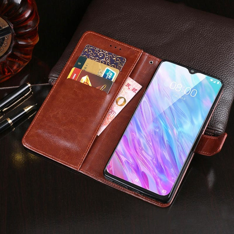 For ZTE Zmax 10 idewei Crazy Horse Texture Horizontal Flip Leather Case with Holder & Card Slots & Wallet(Dark Blue) - ZTE Cases by idewei | Online Shopping UK | buy2fix