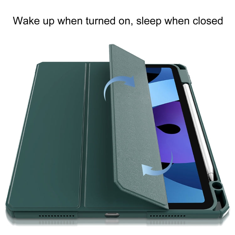 Mutural Pinyue Series PC + TPU Horizontal Flip Leather Case with Holder & Pen Slot & Sleep / Wake-up Function For iPad Air 2022 / 2020 10.9(Mint Green) - iPad Air (2022) / (2020) 10.9 Cases by Mutural | Online Shopping UK | buy2fix