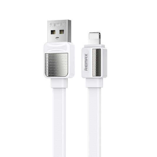 Remax RC-154i 2.4A 8 Pin Platinum Pro Charging Data Cable, Length: 1m (White) - Normal Style Cable by REMAX | Online Shopping UK | buy2fix