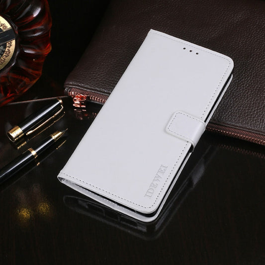 For Blackview A80 Plus idewei Crazy Horse Texture Horizontal Flip Leather Case with Holder & Card Slots & Wallet(White) - More Brand by idewei | Online Shopping UK | buy2fix