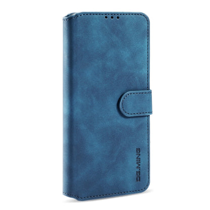 For Xiaomi Redmi Note 9 5G DG.MING Retro Oil Side Horizontal Flip Leather Case with Holder & Card Slots & Wallet(Blue) - Xiaomi Cases by DG.MING | Online Shopping UK | buy2fix