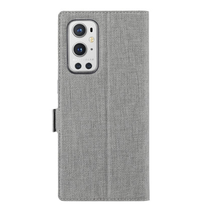 For OnePlus 9 Pro ViLi K Series Shockproof TPU + PU Leather Magnetic Buckle Horizontal Flip Case with Card Slots & Wallet & Holder(Grey) - OnePlus Cases by ViLi | Online Shopping UK | buy2fix