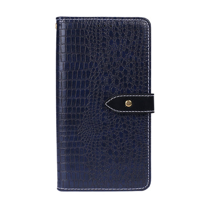 For Doogee X95 Pro idewei Crocodile Texture Horizontal Flip Leather Case with Holder & Card Slots & Wallet(Dark Blue) - More Brand by idewei | Online Shopping UK | buy2fix