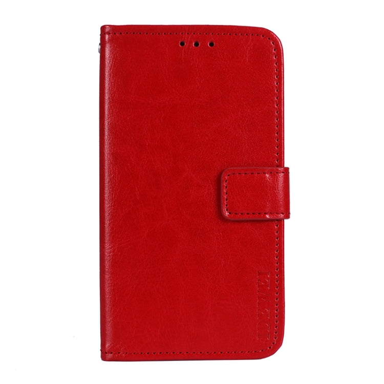 For ZTE Blade A71 idewei Crazy Horse Texture Horizontal Flip Leather Case with Holder & Card Slots & Wallet(Red) - ZTE Cases by idewei | Online Shopping UK | buy2fix