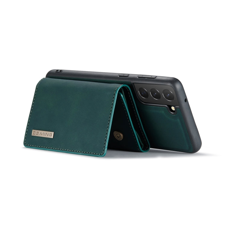 For Samsung Galaxy S21 FE DG.MING M1 Series 3-Fold Multi Card Wallet  Back Cover Shockproof Case with Holder Function(Green) - Galaxy Phone Cases by DG.MING | Online Shopping UK | buy2fix