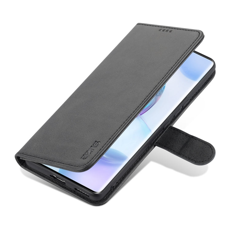 For Honor 50 AZNS Skin Feel Calf Texture Horizontal Flip Leather Case with Card Slots & Holder & Wallet(Black) - Honor Cases by AZNS | Online Shopping UK | buy2fix