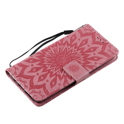 For Nokia 6.3 / G20 / G10 Sun Embossing Pattern Horizontal Flip Leather Case with Card Slot & Holder & Wallet & Lanyard(Pink) - Nokia Cases by buy2fix | Online Shopping UK | buy2fix