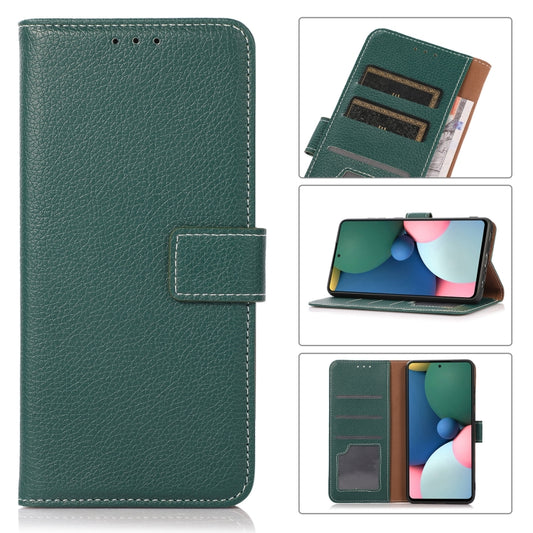 For Xiaomi Redmi Note 10 5G / Poco M3 Pro Litchi Texture PU + TPU Horizontal Flip Leather Case with Holder & Card Slots & Wallet(Dark Green) - Xiaomi Cases by buy2fix | Online Shopping UK | buy2fix