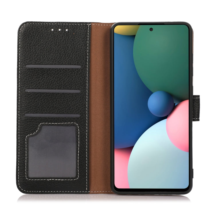 For OnePlus Nord 2 5G Litchi Texture Horizontal Flip Leather Case with Holder & Card Slots & Wallet(Black) - OnePlus Cases by buy2fix | Online Shopping UK | buy2fix