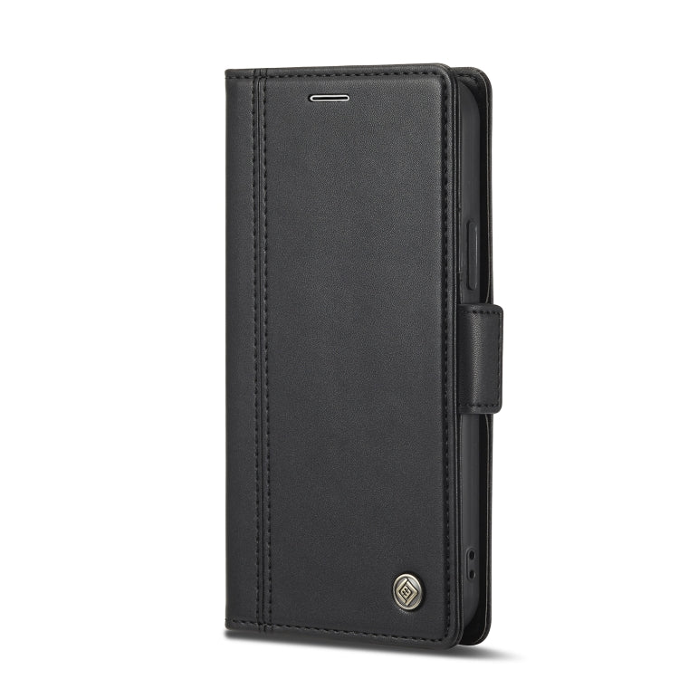 For iPhone 12 / 12 Pro LC.IMEEKE Magnetic Buckle PU + TPU Horizontal Flip Leather Case with Holder & Card Slots & Wallet(Black) - iPhone 12 / 12 Pro Cases by LC.IMEEKE | Online Shopping UK | buy2fix