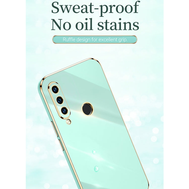 For Huawei P30 Lite XINLI Straight 6D Plating Gold Edge TPU Shockproof Case(Celestial Blue) - Huawei Cases by XINLI | Online Shopping UK | buy2fix