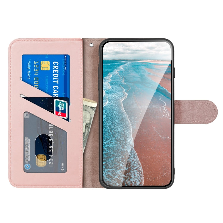 For Xiaomi Redmi 9A Sika Deer Embossing Pattern Horizontal Flip PU Leather Case with Holder & Card Slot & Wallet & Photo Frame(Rose Gold) - Xiaomi Cases by buy2fix | Online Shopping UK | buy2fix