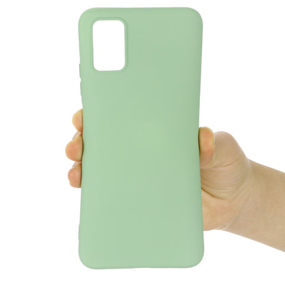 For Samsung Galaxy A03s (166.59mm) Pure Color Liquid Silicone Shockproof Full Coverage Case(Green) - Galaxy Phone Cases by buy2fix | Online Shopping UK | buy2fix