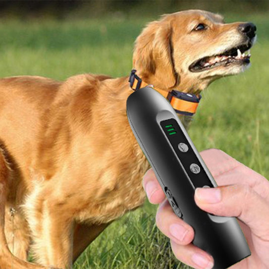 Tsattine N10 Ultrasonic Dog Repeller with LED Electricity Display & Flashlight - Training Aids by buy2fix | Online Shopping UK | buy2fix