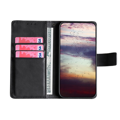 For OPPO A94 5G / F19 Pro+ / Reno5 Z Skin Feel Crocodile Texture Magnetic Clasp Horizontal Flip PU Leather Case with Holder & Card Slots & Wallet(Black) - OPPO Cases by buy2fix | Online Shopping UK | buy2fix