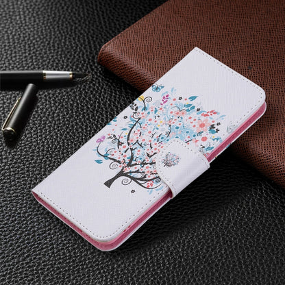 For OPPO A94 5G / Reno5 Z 5G / F19 Pro+ Colored Drawing Pattern Horizontal Flip Leather Case with Holder & Card Slots & Wallet(Tree) - OPPO Cases by buy2fix | Online Shopping UK | buy2fix