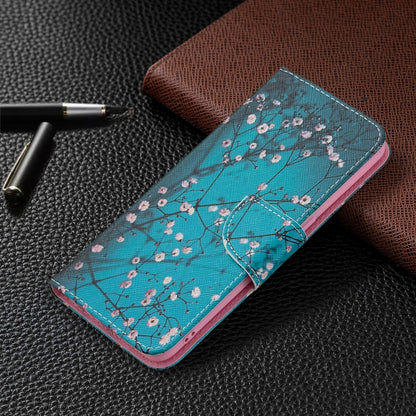 For OPPO Reno5 Colored Drawing Pattern Horizontal Flip Leather Case with Holder & Card Slots & Wallet(Plum Blossom) - OPPO Cases by buy2fix | Online Shopping UK | buy2fix