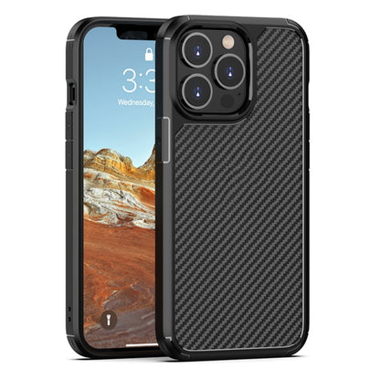 For iPhone 13 Pro Pioneer Carbon Fiber Texture Shockproof TPU + PC Case (Black) - iPhone 13 Pro Cases by buy2fix | Online Shopping UK | buy2fix