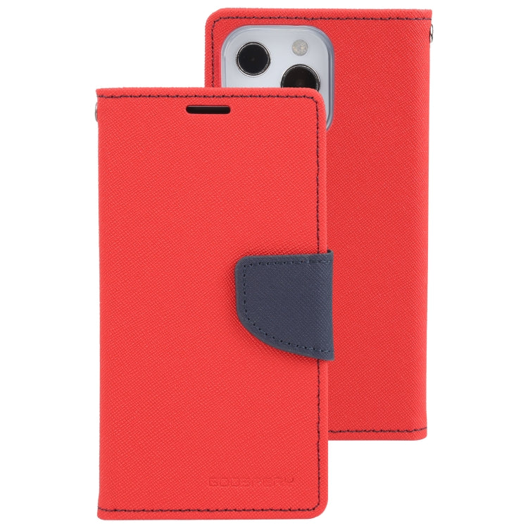 For iPhone 13 Pro GOOSPERY FANCY DIARY Cross Pattern Horizontal Flip Leather Case with Holder & Card Slots & Wallet (Red) - iPhone 13 Pro Cases by GOOSPERY | Online Shopping UK | buy2fix