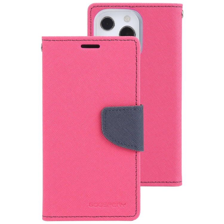 For iPhone 13 Pro Max GOOSPERY FANCY DIARY Cross Pattern Horizontal Flip Leather Case with Holder & Card Slots & Wallet (Rose Red) - iPhone 13 Pro Max Cases by GOOSPERY | Online Shopping UK | buy2fix