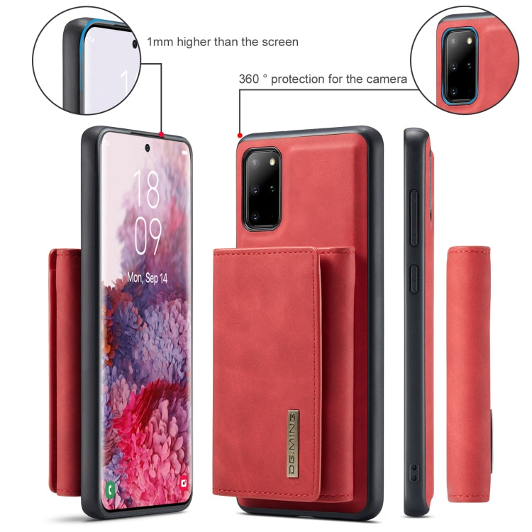 For Samsung Galaxy S20+ DG.MING M1 Series 3-Fold Multi Card Wallet  Back Cover Shockproof Case with Holder Function(Red) - Galaxy Phone Cases by DG.MING | Online Shopping UK | buy2fix