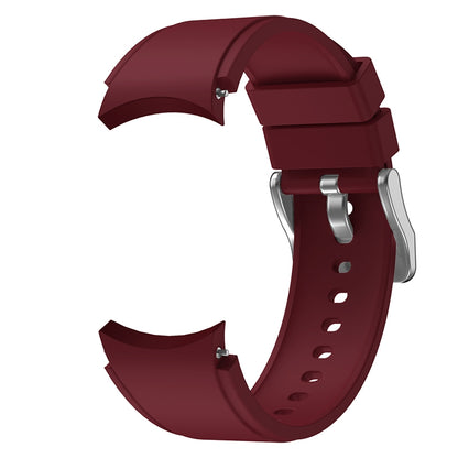 For Samsung Galaxy Watch4 Classic 42mm Silicone Watch Band(Wine Red) - Watch Bands by buy2fix | Online Shopping UK | buy2fix