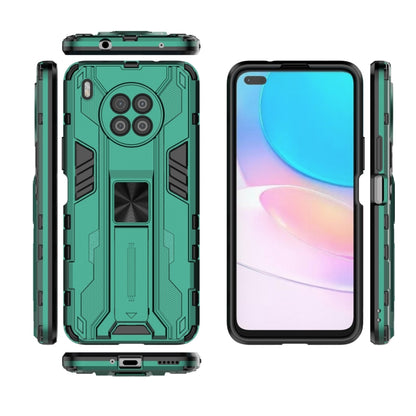 For Huawei nova 8i Supersonic PC + TPU Shock-proof Protective Case with Holder(Green) - Huawei Cases by buy2fix | Online Shopping UK | buy2fix