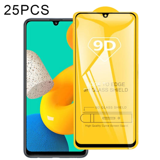 For Samsung Galaxy M32 4G 25 PCS 9D Full Glue Full Screen Tempered Glass Film - Galaxy Tempered Glass by buy2fix | Online Shopping UK | buy2fix