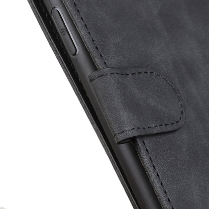 For Xiaomi Redmi 10 / Redmi Note 11 4G KHAZNEH Retro Texture PU + TPU Horizontal Flip Leather Case with Holder & Card Slots & Wallet(Black) - Xiaomi Cases by buy2fix | Online Shopping UK | buy2fix