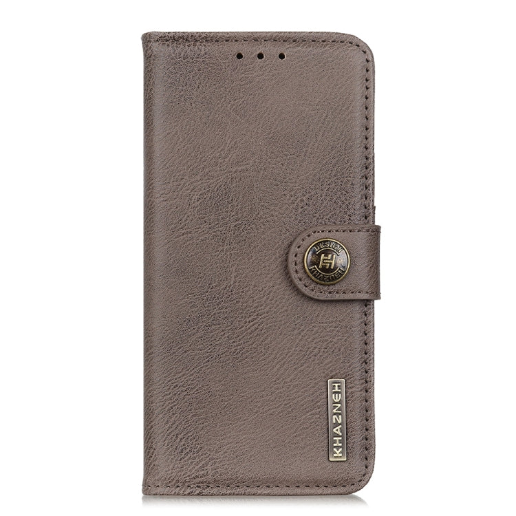 For Xiaomi Redmi 10 / Redmi Note 11 4G KHAZNEH Cowhide Texture Horizontal Flip Leather Case with Holder & Card Slots & Wallet(Khaki) - Xiaomi Cases by buy2fix | Online Shopping UK | buy2fix