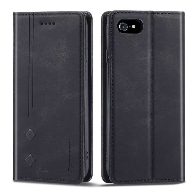 Forwenw F2 Series Magnetic Horizontal Flip Leather Case with Holder & Card Slots & Wallet For iPhone 8 Plus / 7 Plus(Black) - More iPhone Cases by Forwenw | Online Shopping UK | buy2fix