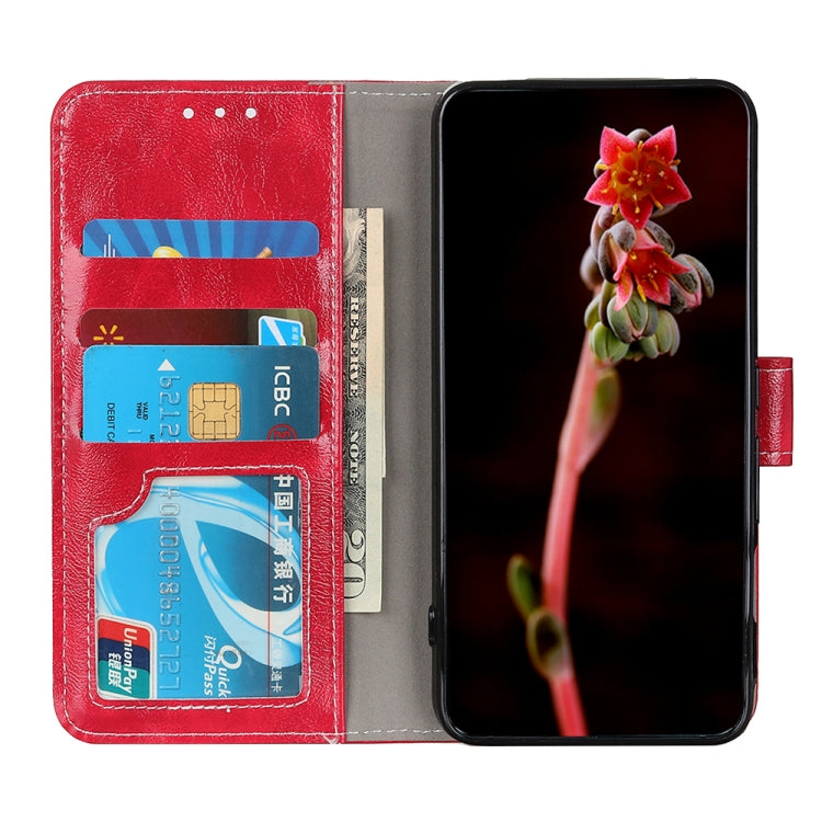 For Xiaomi Redmi 10 / Redmi Note 11 4G Retro Crazy Horse Texture Horizontal Flip Leather Case with Holder & Card Slots & Photo Frame & Wallet(Red) - Xiaomi Cases by buy2fix | Online Shopping UK | buy2fix