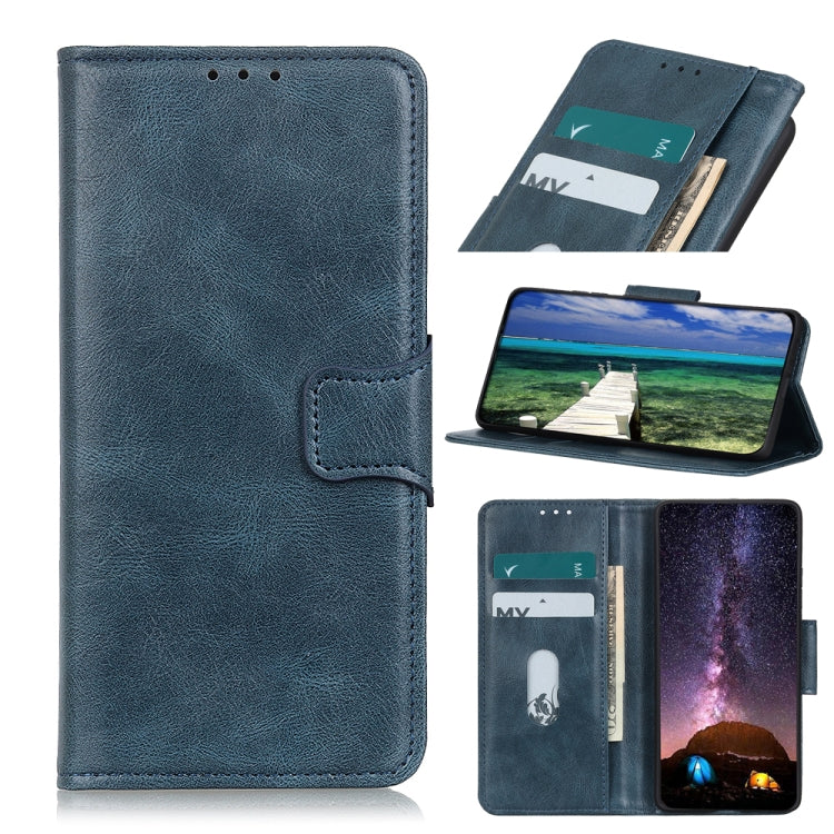 For Xiaomi Poco X3 GT Mirren Crazy Horse Texture Horizontal Flip Leather Case with Holder & Card Slots & Wallet(Blue) - Xiaomi Cases by buy2fix | Online Shopping UK | buy2fix