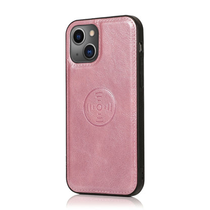 For iPhone 13 Strong Magnetic Detachable Horizontal Flip Leather Case with Card Slots & Wallet(Rose Gold) - iPhone 13 Cases by buy2fix | Online Shopping UK | buy2fix