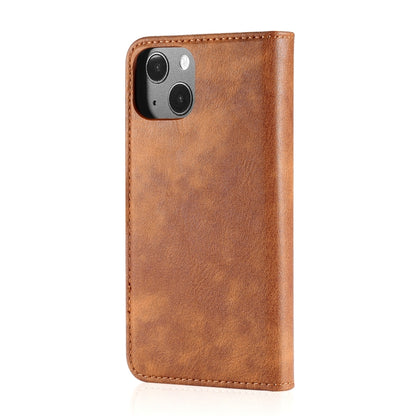 For iPhone 13 mini DG.MING Crazy Horse Texture Flip Detachable Magnetic Leather Case with Holder & Card Slots & Wallet (Brown) - iPhone 13 mini Cases by DG.MING | Online Shopping UK | buy2fix